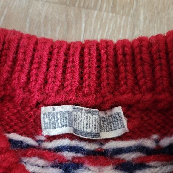 Vintage 70's Grieder Hand Knitted Sweater Size Large - Picture 7 of 10